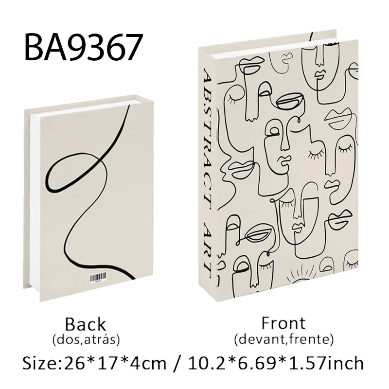 Boho Home Decor Fake Book Decorative