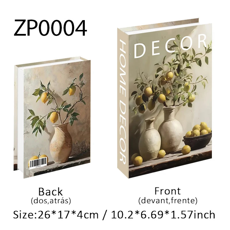 Boho Home Decor Fake Book Decorative