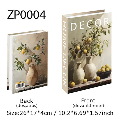 Boho Home Decor Fake Book Decorative