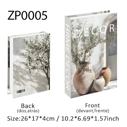 Boho Home Decor Fake Book Decorative