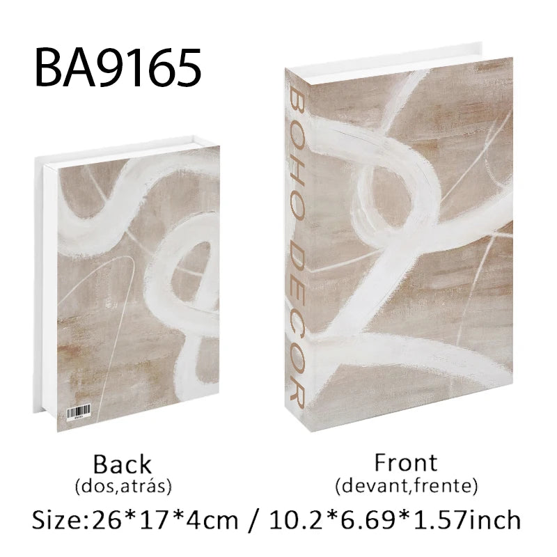 Boho Home Decor Fake Book Decorative