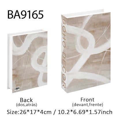 Boho Home Decor Fake Book Decorative