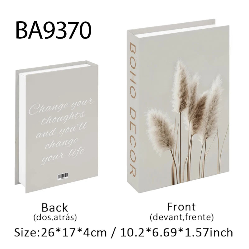Boho Home Decor Fake Book Decorative