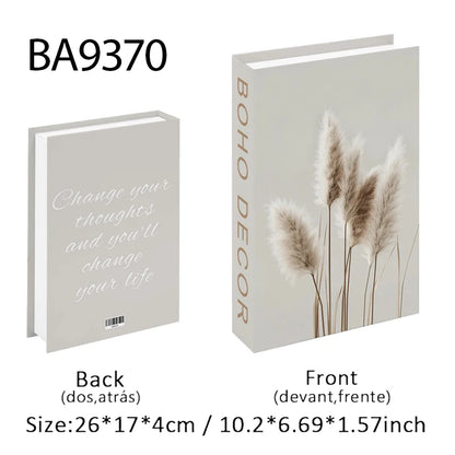 Boho Home Decor Fake Book Decorative