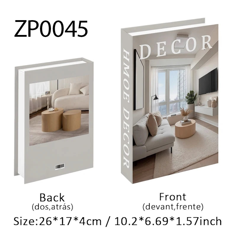 Boho Home Decor Fake Book Decorative