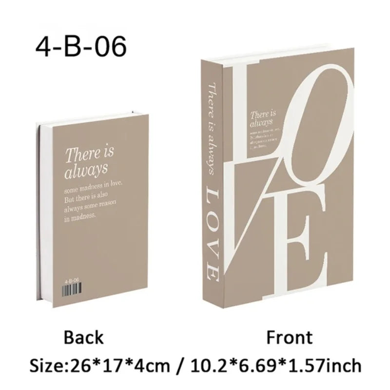 Boho Home Decor Fake Book Decorative