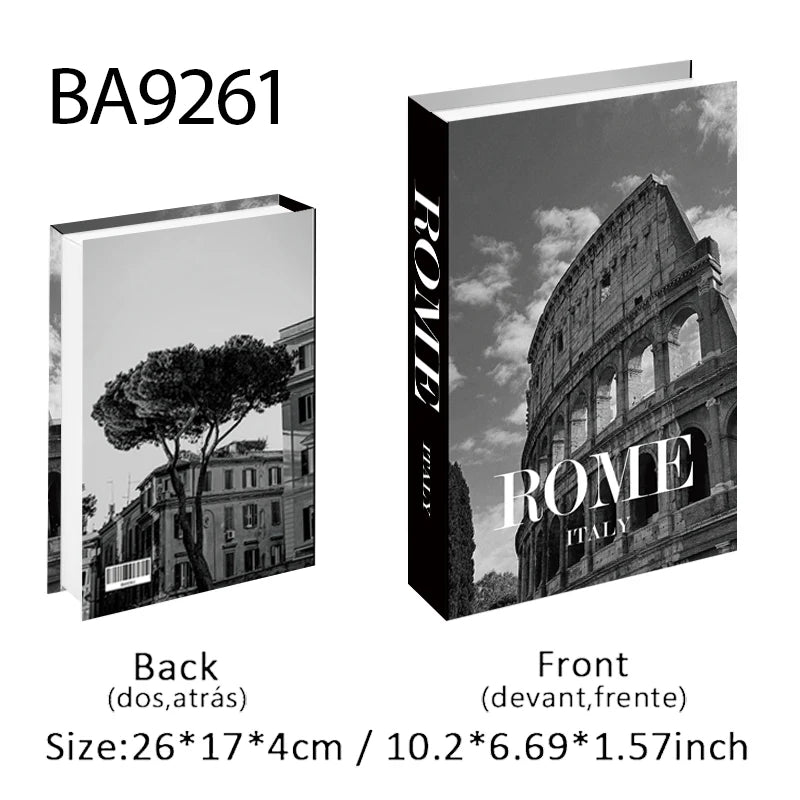Boho Home Decor Fake Book Decorative