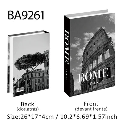 Boho Home Decor Fake Book Decorative