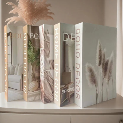 Boho Home Decor Fake Book Decorative