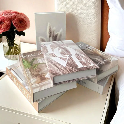 Boho Home Decor Fake Book Decorative