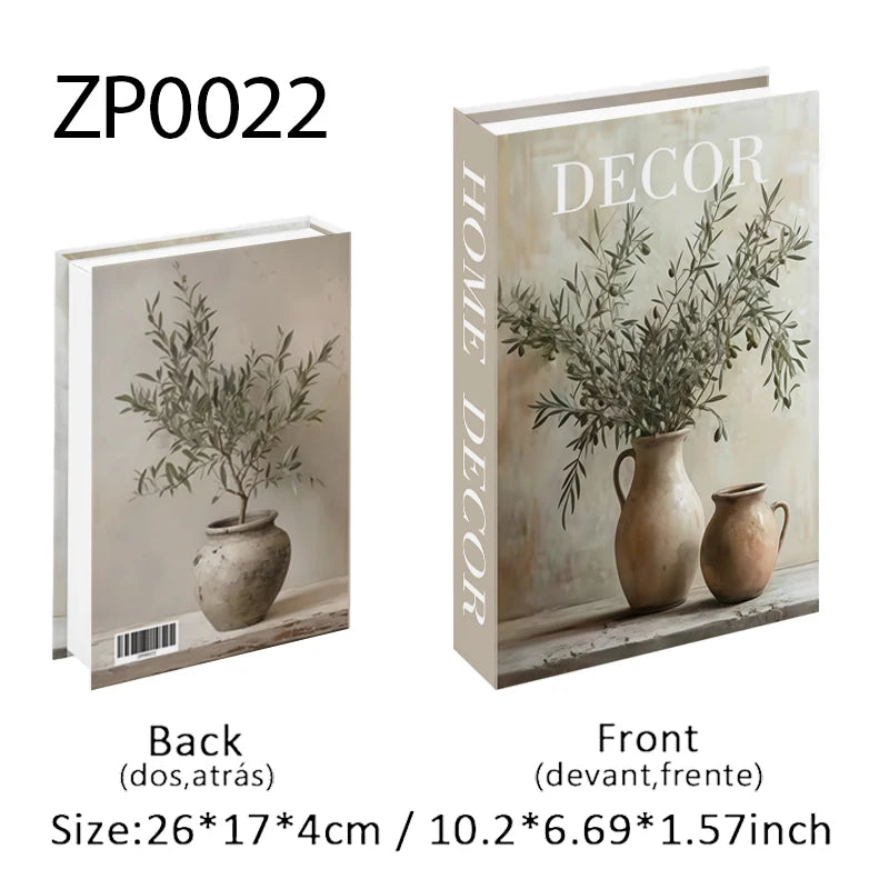 Boho Home Decor Fake Book Decorative