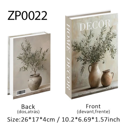 Boho Home Decor Fake Book Decorative