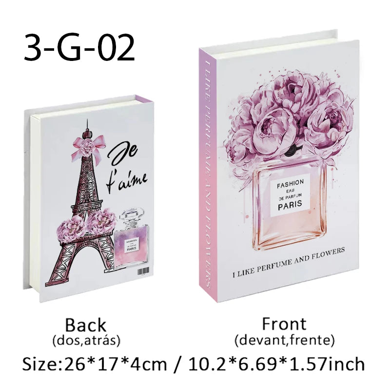 Boho Home Decor Fake Book Decorative