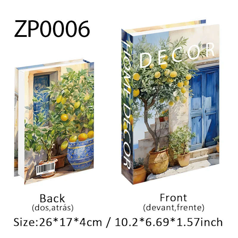 Boho Home Decor Fake Book Decorative