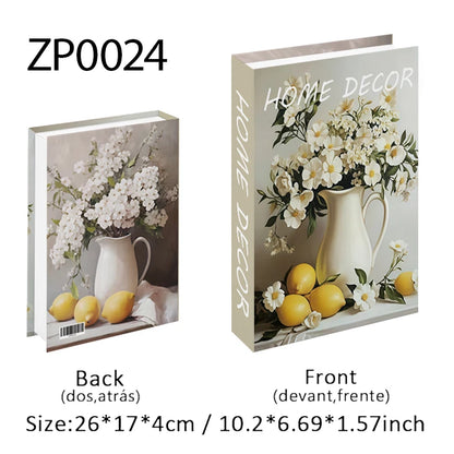 Boho Home Decor Fake Book Decorative