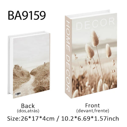 Boho Home Decor Fake Book Decorative