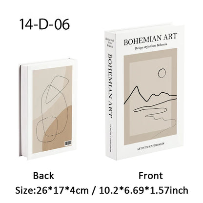 Boho Home Decor Fake Book Decorative